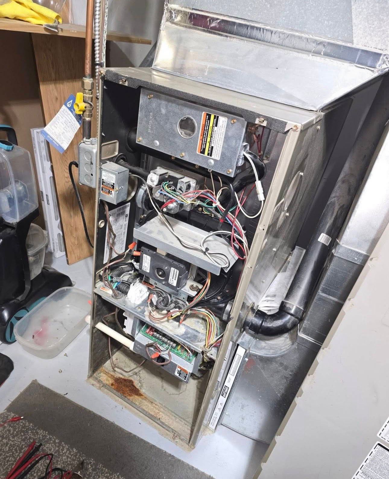 Furnace diagnostic and repair service call